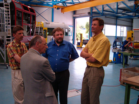 MM. Allenbach (EPFL), Trepey (CFF), Schoning (Stadler) et Grolimund (CFF)