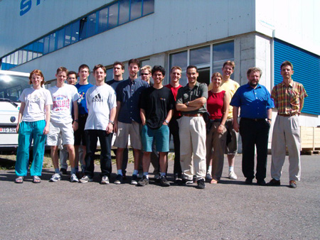 Le groupe avec MM. Schoning et Allenbach